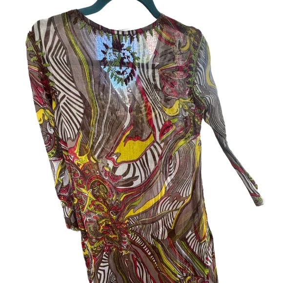 🌴 Embroidered Tunic Flowy Size Small - Picture 7 of 11